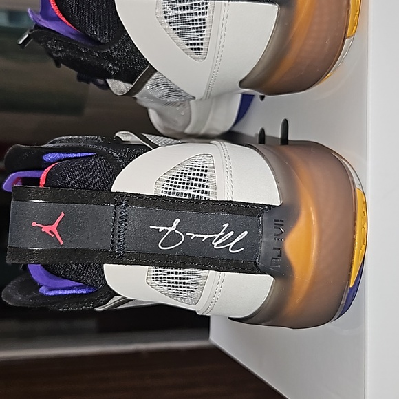 Air Jordan XXXVII Light Bone Fire Red Black Retro Men's 13 - Picture 11 of 17